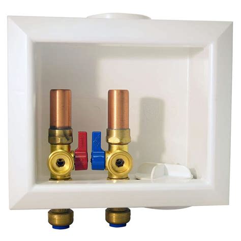 metal washing machine hookup box|recessed washing machine outlet boxes.